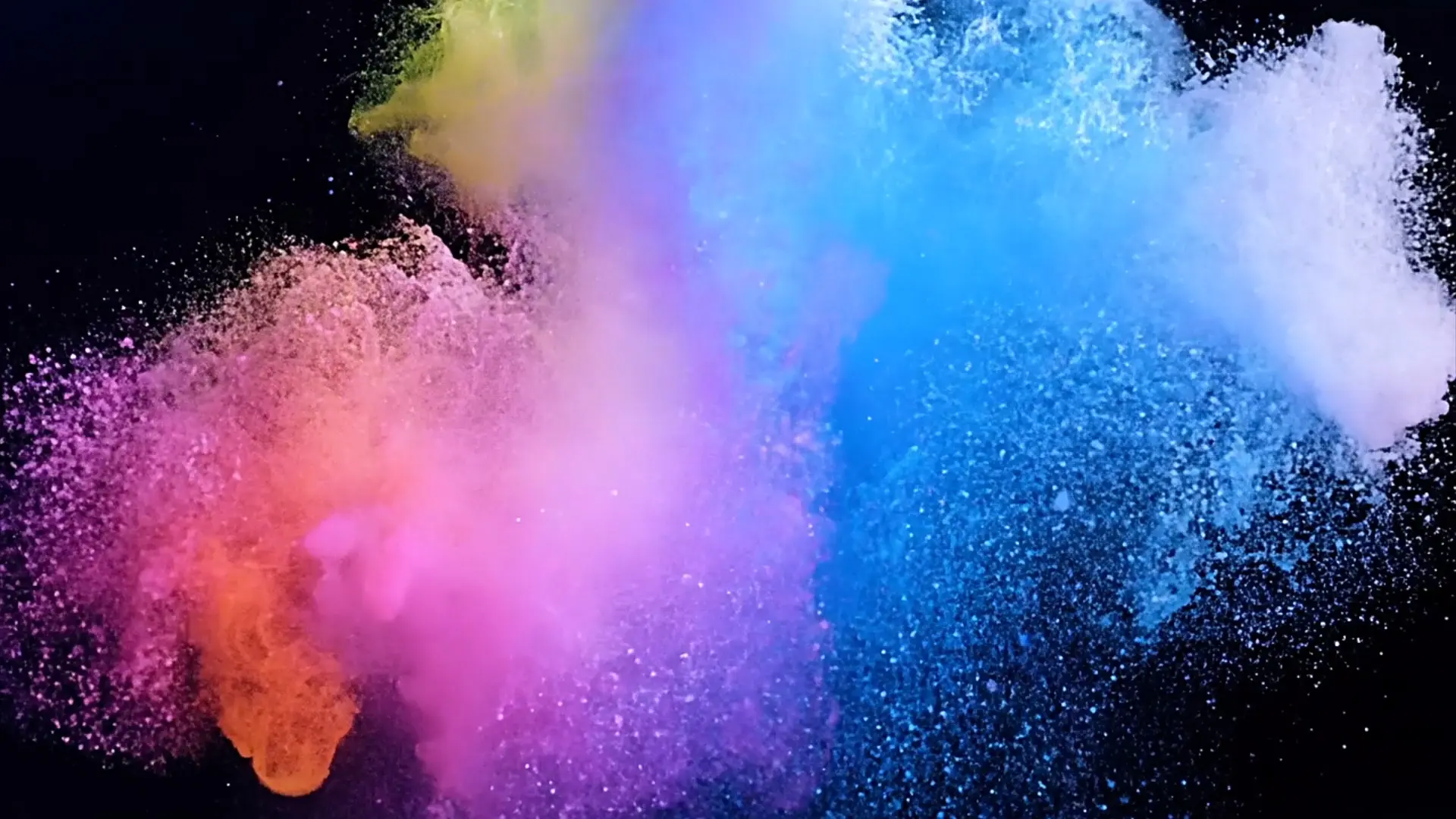 Vibrant Color Dust Burst Overlay